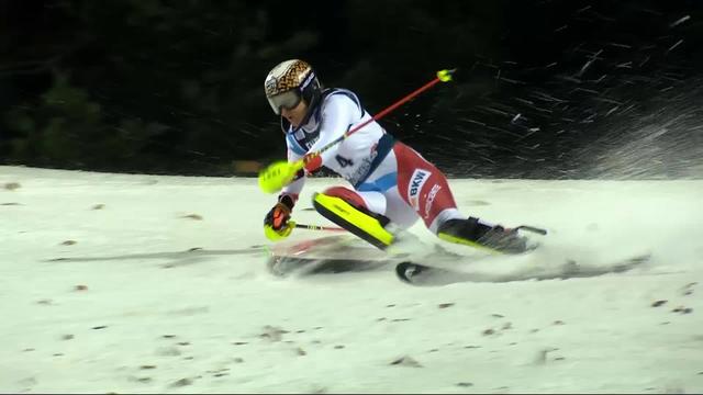 Zagreb (CRO), slalom dames, 2e manche: W. Holdener (SUI) manque de justesse le podium