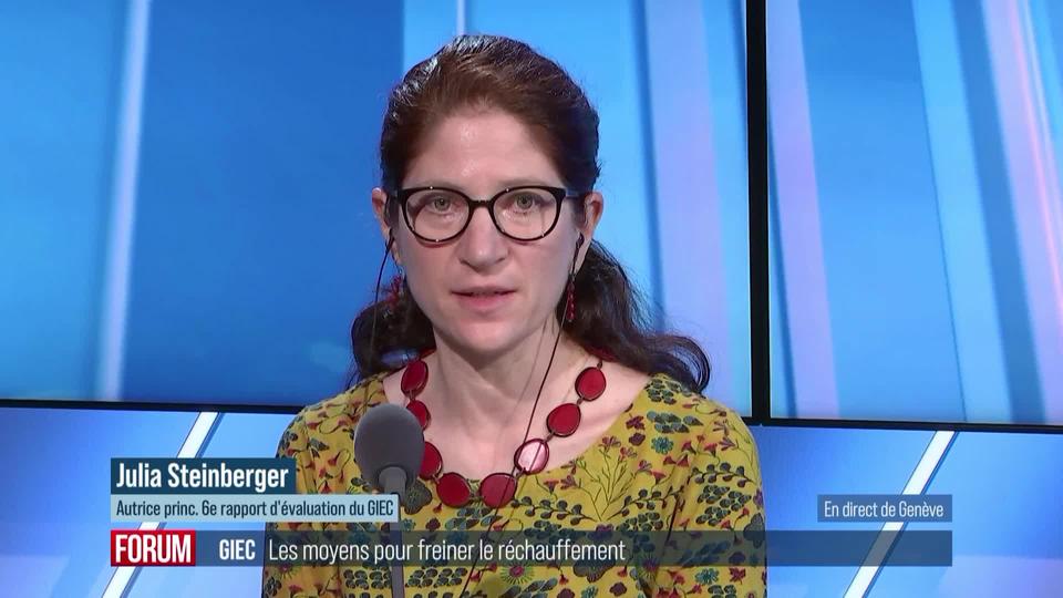 Sixième rapport du GIEC: interview de Julia Steinberger