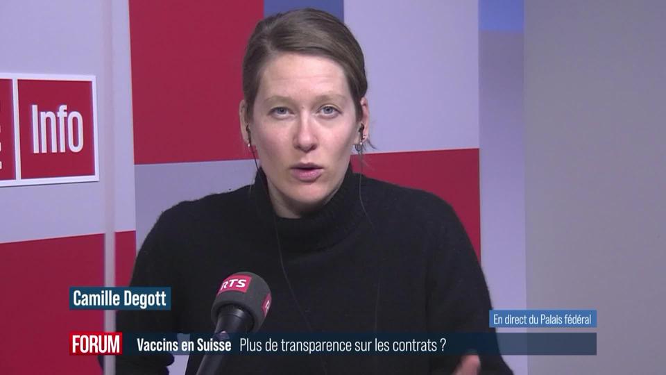 Une recommandation somme l'Office fédéral de la santé publique de rendre public ses contrats d'achat des vaccins