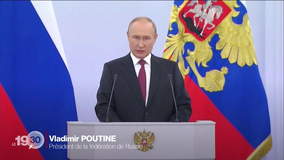 Poutine entérine au Kremlin l'annexion illégale de quatre territoires ukrainiens