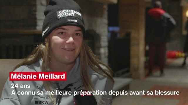 Ski alpin: "J'espère que les résultats vont venir à un moment" (Mélanie Meillard)