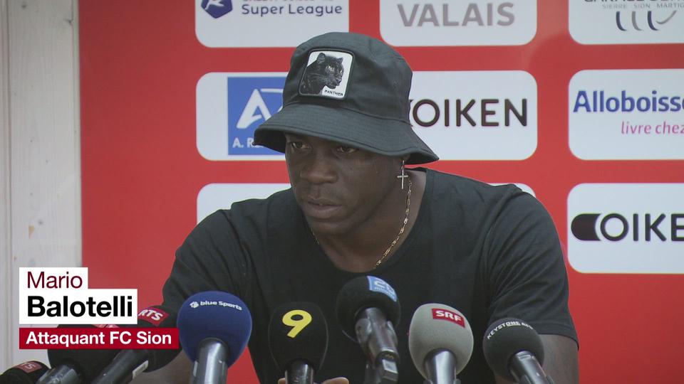 Super League: "J'espère que cette année on va gagner quelque chose" (Mario Balotelli, attaquant du FC Sion)