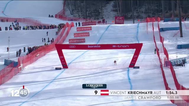 Ski alpin: L’Autrichien Vincent Kriechmayr s’adjuge la descente verglacée de Bormio. Marco Odermatt 4e