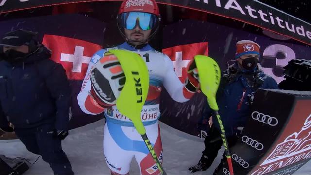 Kitzbühel (AUT), slalom messieurs, 1re manche: Meillard (SUI) manque aussi un petit peu de vitesse