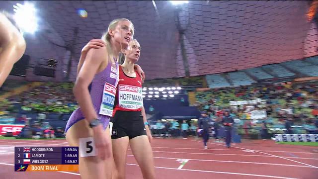Finale, 800m dames: Hodgkinson (GBR) s'impose, Hoffmann (SUI) termine 4e au pied du podium