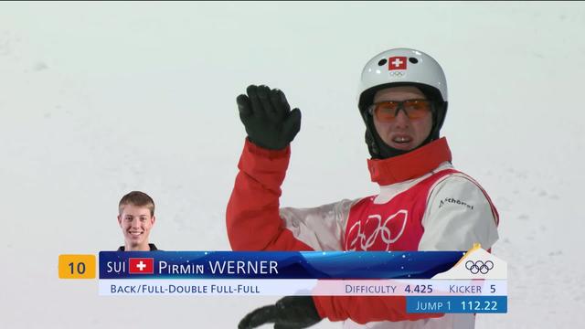 Freeski aerials, qualifs messieurs: Pirmin Werner (SUI) sautera pour une médaille!