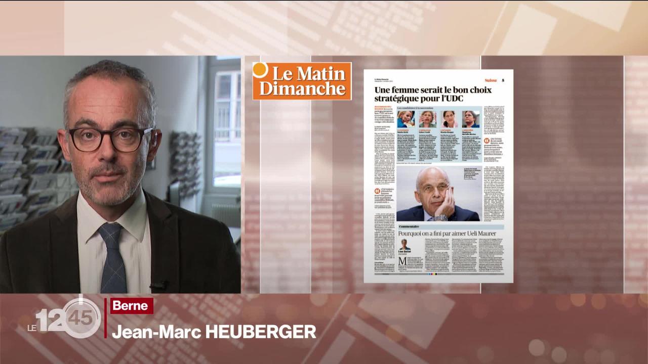 Revue de presse : Jean-Marc Heuberger fait le point sur les possibles successeurs d'Ueli Maurer.