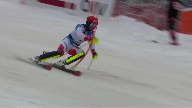Zagreb (CRO), slalom messieurs, 1re manche: Loïc Meillard (SUI)
