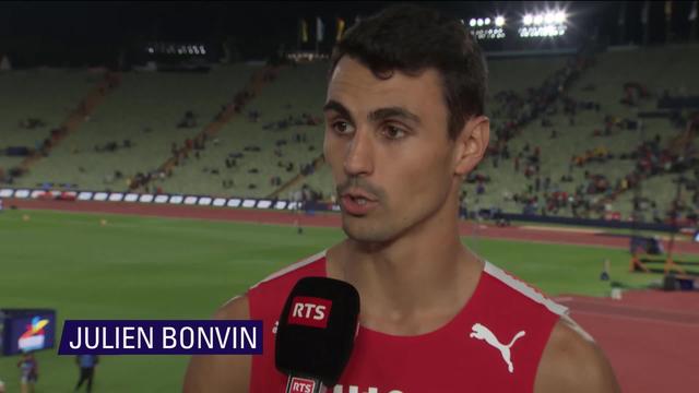 Athlétisme: Julien Bonvin revient sur sa 1re expérience en finale européenne