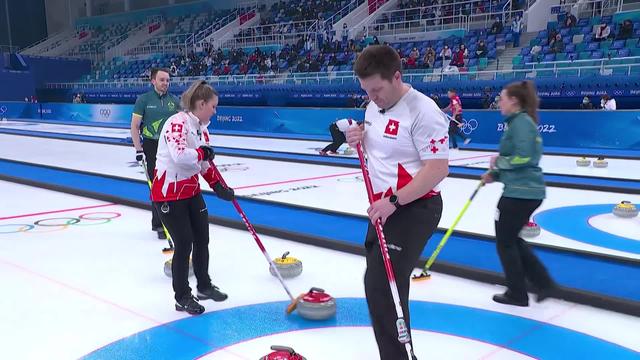 Curling double mixte, AUS – SUI (9-6): la paire suisse éliminée
