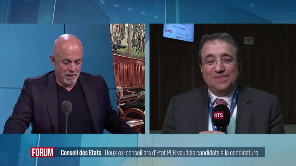 Deux ex-conseillers d'Etat PLR vaudois officialisent leur candidature au Conseil des Etats: interview de Pascal Broulis