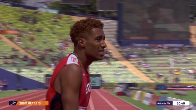 Athlétisme, 200m: William Reais (SUI) se qualifie pour les demi finales