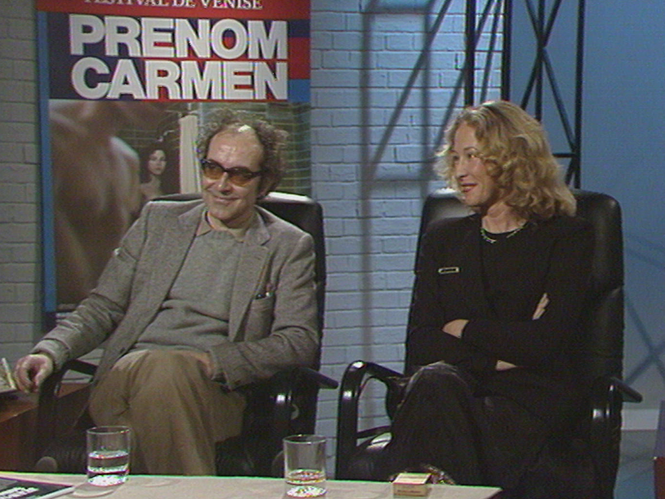 Jean-Luc Godard et Anne-Marie Miéville, complices sur le plateau de Spécial Cinéma (1983)