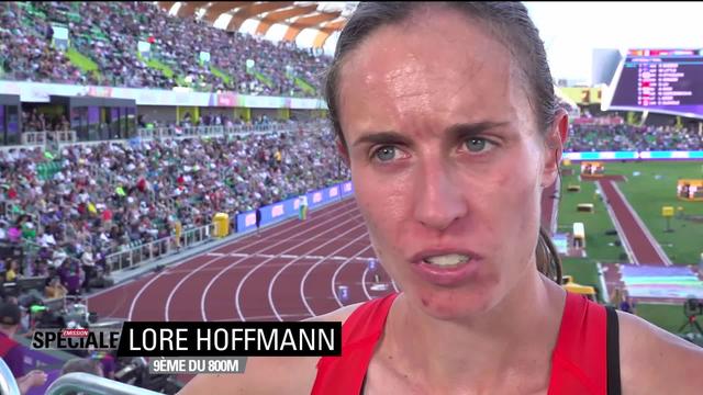 Eugene (USA). 800m dames: interview de Lore Hoffmann (SUI)