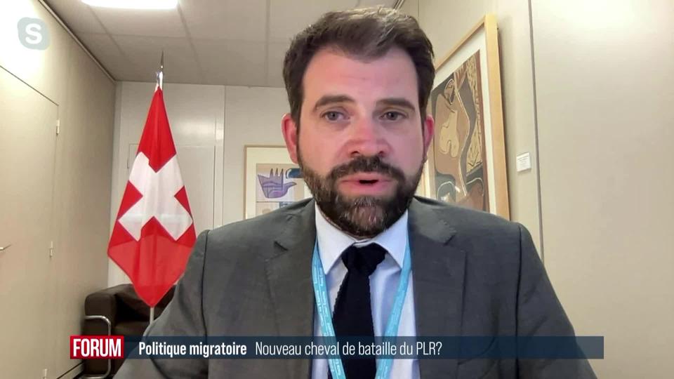 Le PLR s’empare de la question migratoire: interview de Damien Cottier