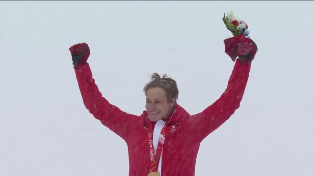 Ski alpin, géant messieurs: la remise des médailles