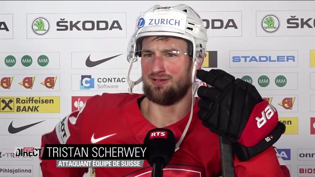 Groupe A, Suisse - Italie (5-2): Scherwey à l'interview