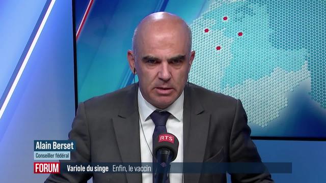 La Confédération achète des vaccins contre la variole du singe: interview d’Alain Berset (vidéo)