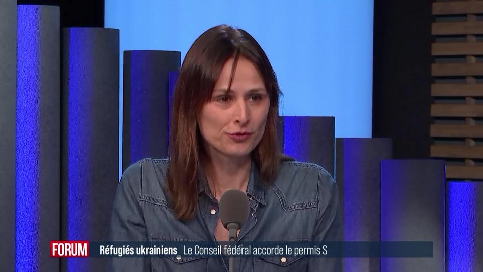 La Suisse offre le statut S aux réfugiées et réfugiés ukrainiens: interview de Nadia Boehlen (vidéo)