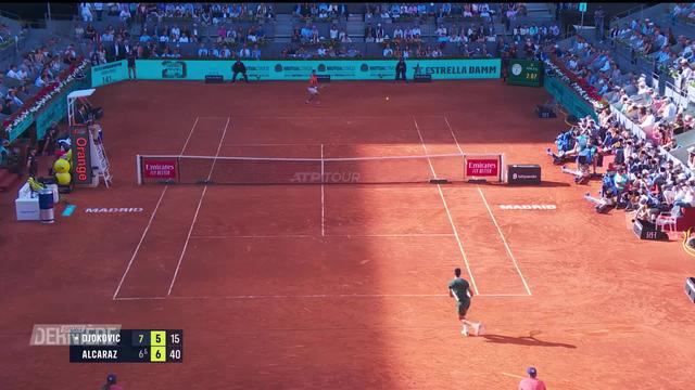 Tennis, ATP Madrid, 1-2 finale : Carlos Alcaraz (ESP) se débarrasse de Novak Djokovic et se hisse et finale