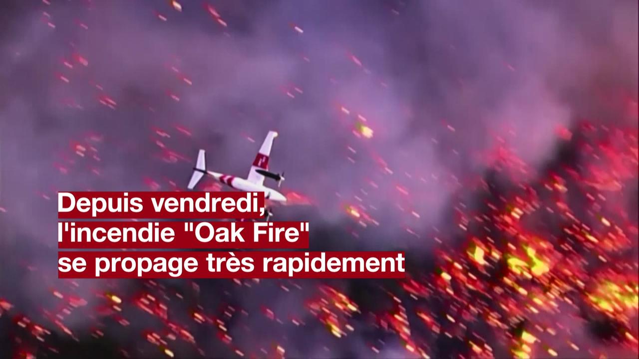 L'incendie Oak Fire continue de se propager à toute vitesse