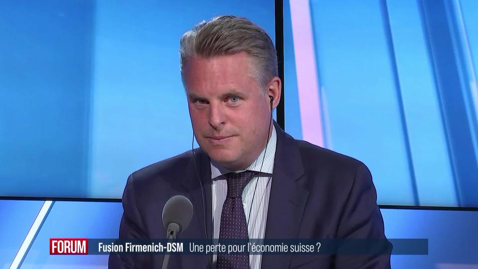 Fusion entre le géant genevois Firmenich et le groupe néerlandais DSM: interview de Vincent Subilia