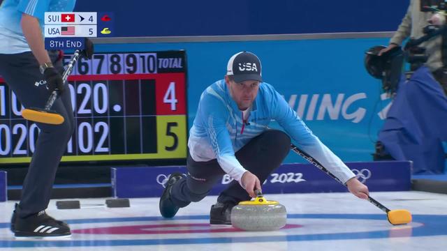 Curling, messieurs, USA - SUI (7-4): victoire des Américains, les Suisses s'éloignent d'une chance de médiale