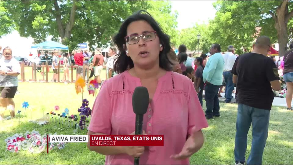 Notre envoyée spéciale Aviva Fried évoque l'arrivée de Joe Biden à Uvalde, cinq jours après la tuerie dans une école primaire.