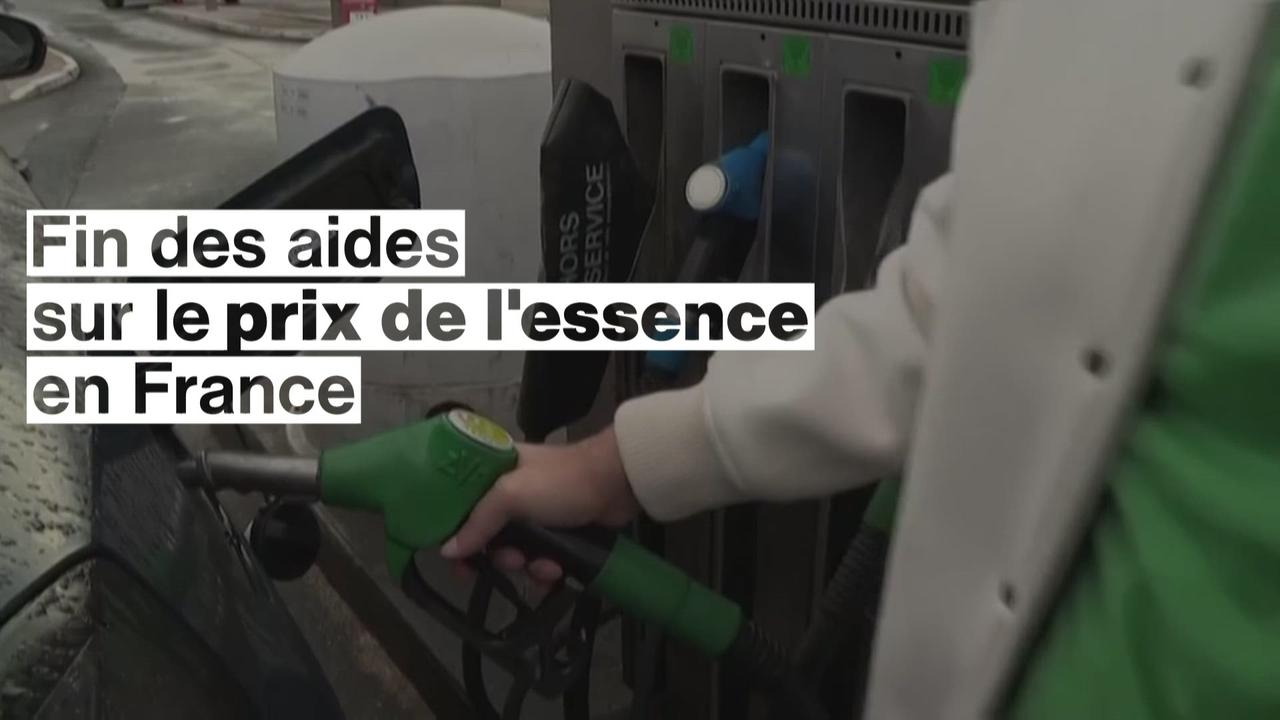 Fin des aides sur le prix de l'essence en France