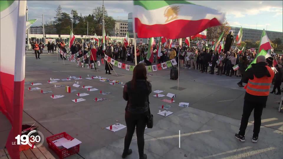 300 personnes dans la rue à Genève et à Lausanne pour réclamer des sanctions contre le régime iranien