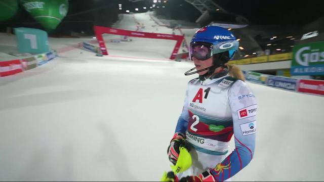 Schladming (AUT), slalom dames, 1re manche : Mikaela Shiffrin (USA) s’impose