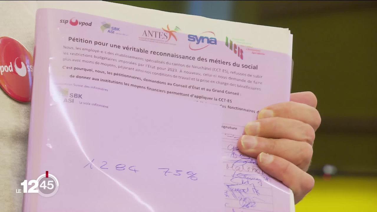 Dans le canton de Neuchâtel les fonctionnaires du secteur social se mobilisent pour dénoncer leurs conditions de travail