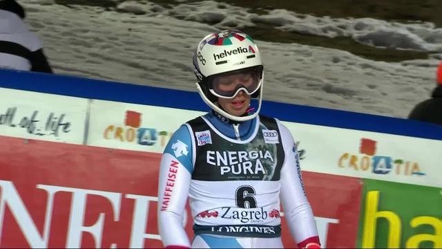 Zagreb (CRO), slalom dames, 2e manche: M. Gisin (SUI) termine dans le top 10