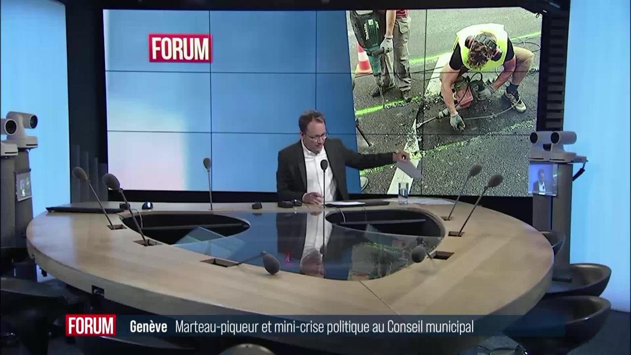 Genève: marteau-piqueur et mini-crise politique au menu du Conseil municipal
