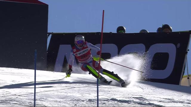 Garmisch (GER), slalom messieurs: Tanguy Nef (SUI) enfourche dès la 3e porte !