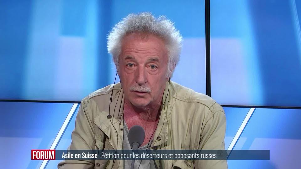 Pétition pour offre l'asile aux opposants et déserteurs russes: interview de Paolo Gilardi