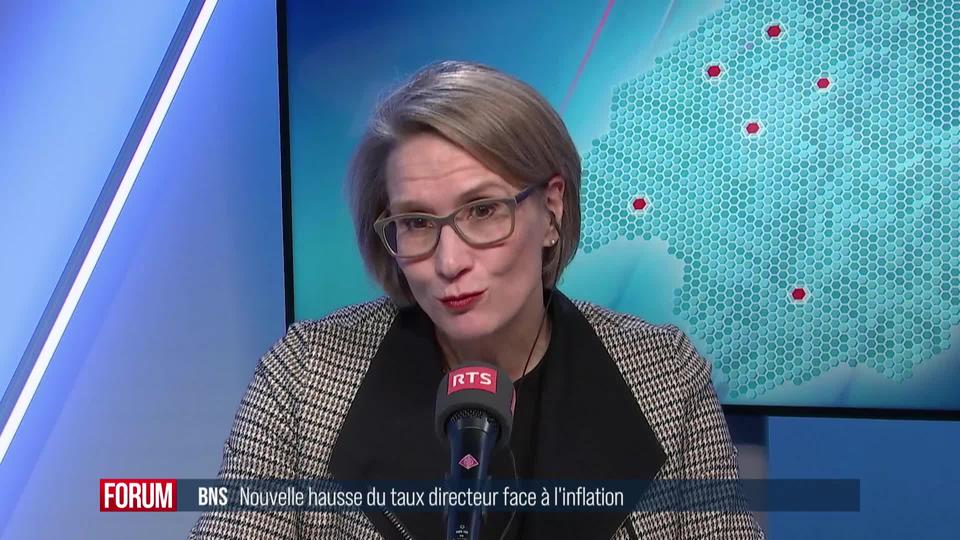 La BNS relève une nouvelle fois son taux directeur: interview d’Andrea Maechler