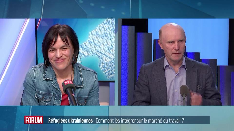 Comment intégrer les Ukrainiennes au marché du travail suisse? Débat entre Véronique Polito et Marco Taddeï