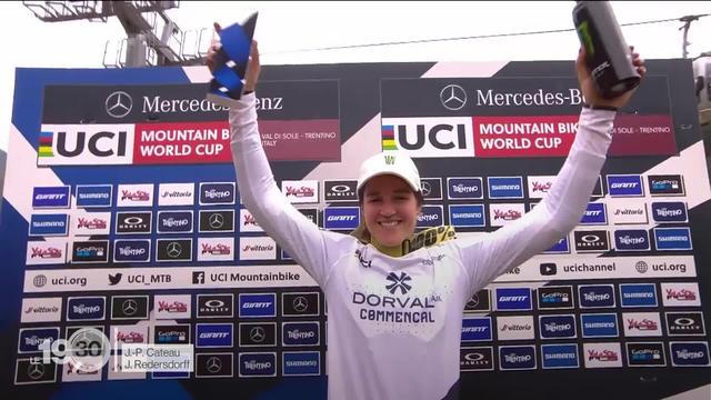 VTT: la Neuchâteloise Camille Balanche remporte la Coupe du monde de descente
