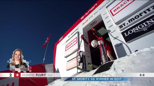 St-Moritz (SUI), Super-G dames: le passage de Jasmine Flury