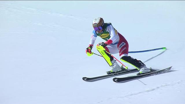 Courchevel (FRA), Slalom dames, 1re manche: le passage de Wendy Holdener (SUI)