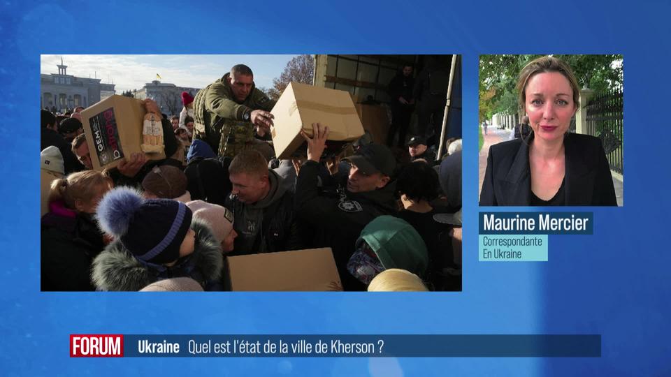 Reportage dans la ville de Kherson, reprise par les Ukrainiens