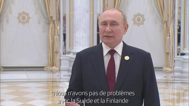 Poutine: "pas de problème" si la Finlande et la Suède adhèrent à l'Otan