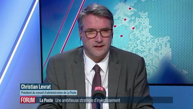 La Poste investit 4 milliards de francs dans le numérique: interview de Christian Levrat