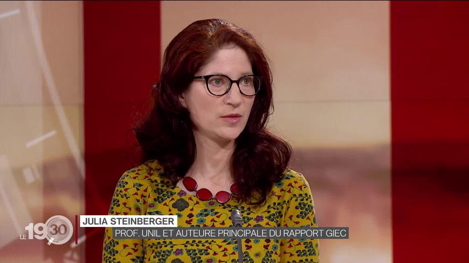 Julia Steinberger, auteure principale du rapport GIEC, commente les enjeux climatiques mis en avant dans son rapport