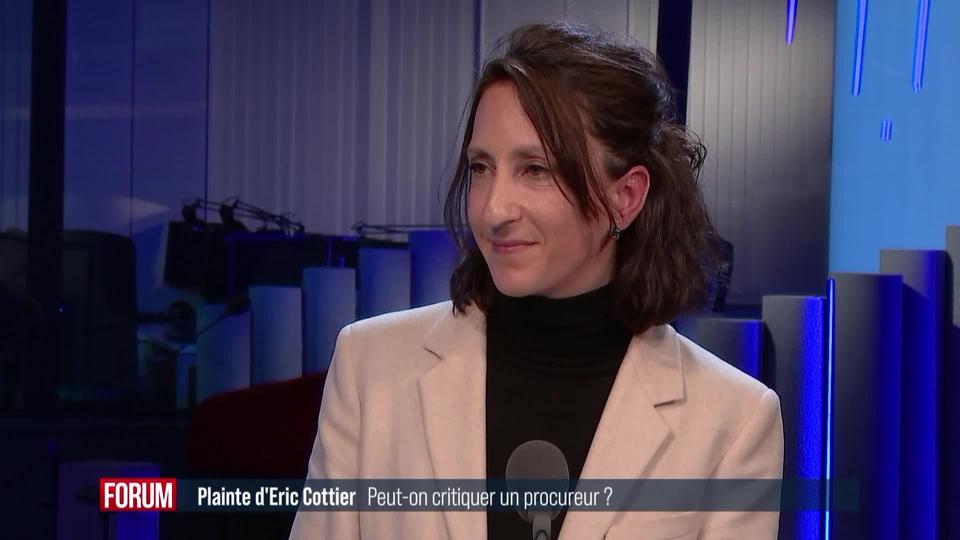 Plainte d'Eric Cottier: peut-on critiquer un procureur ? Interview de Jessica Jaccoud