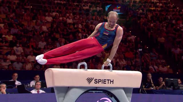 Gymnastique, final cheval d'arçon messieurs: L'Arménien Harutyun Merdinyan s'adjuge le titre européen