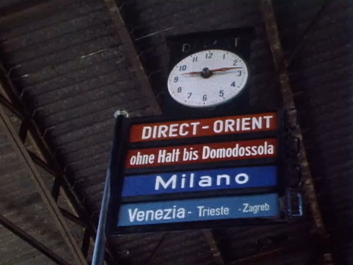 L'Orient-Express arrive pour une dernière fois en gare de Vallobre. [RTS]