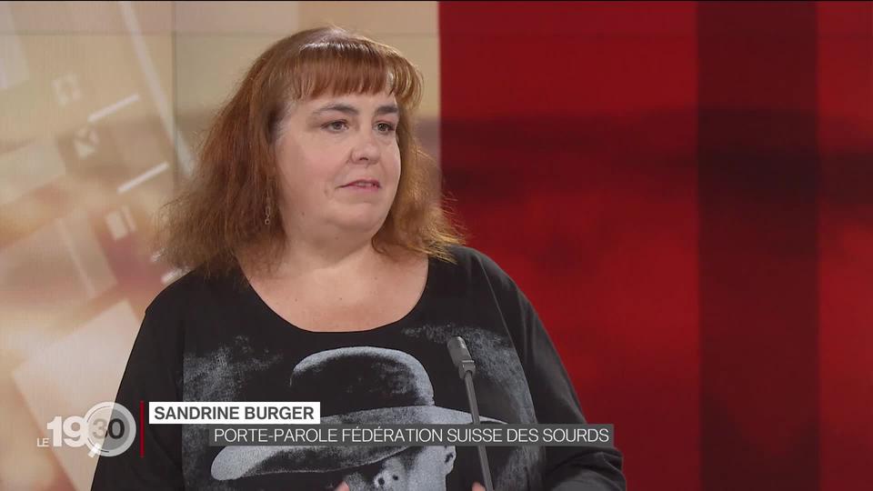 Le regard de Sandrine Burger, porte-parole, Fédération suisse des sourds