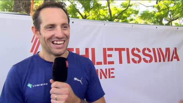 Athletissima (City Event), perche messieurs: le champion olympique de 2012 Renaud Lavillenie à l’interview